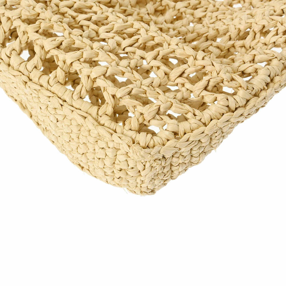 PRADA Crochet Beige Rayon Tote Bag - Picture 6 of 9